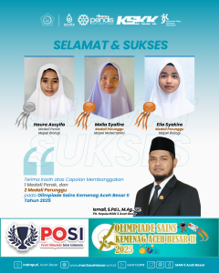 Siswa MAN 3 Aceh Besar Sabet Tiga Medali OSKAB POSI 2025